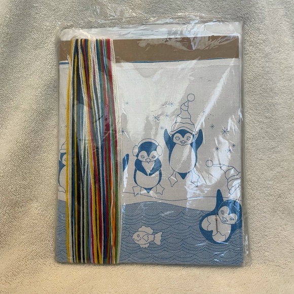 Penguin Crewel & Christmas Ornaments Cross Stitch - Monarch Bucilla Sunset - Picture 5 of 7